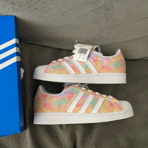 adidas superstar tie dye shoes